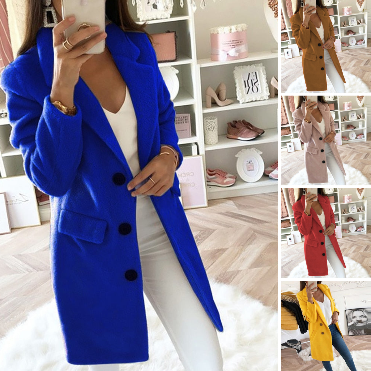 Aliénor™️ Długi, casualowy płaszcz