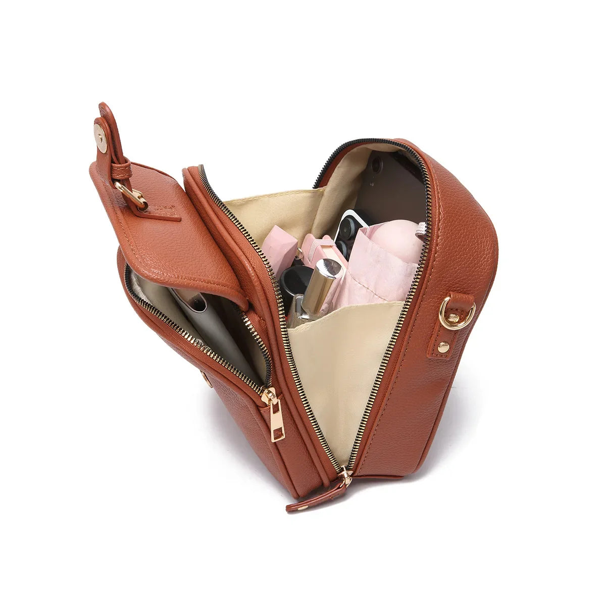 Alma Marotti™ Damska torebka crossbody z przegródkami