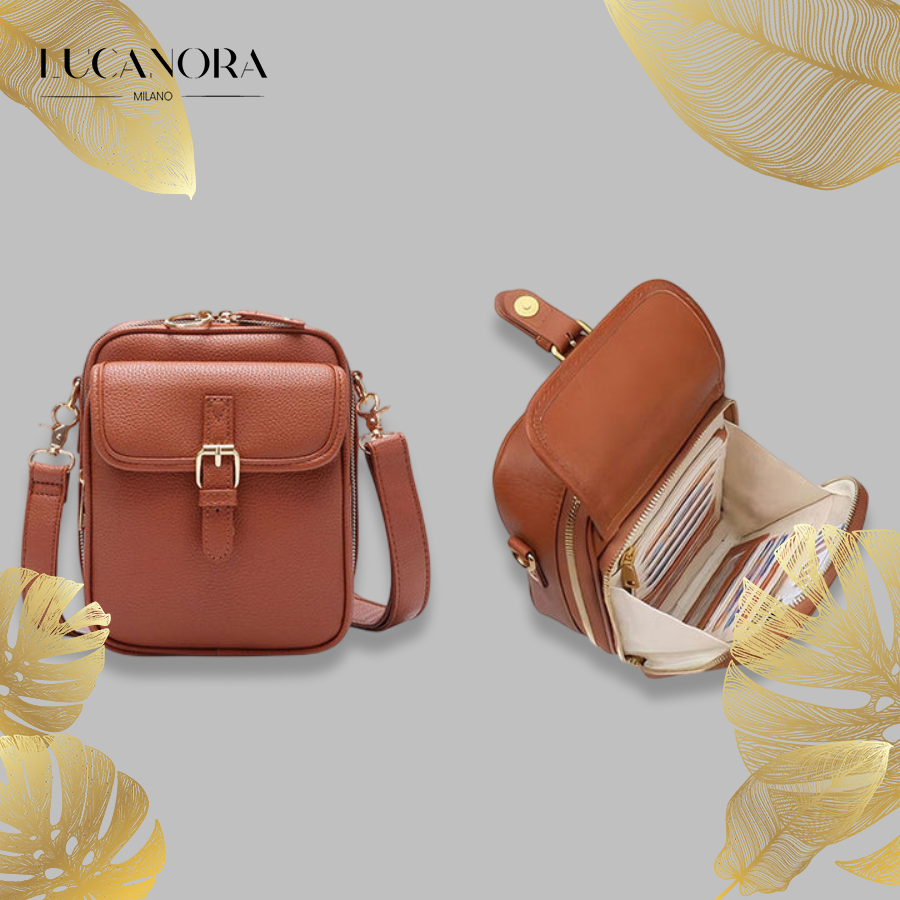 Alma Marotti™ Damska torebka crossbody z przegródkami
