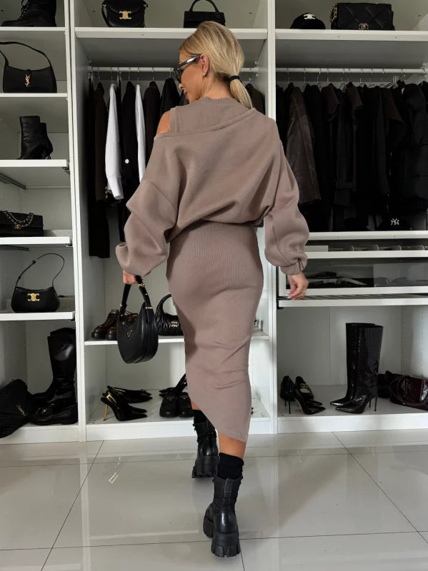 Asia Bonfanti™ Stylowa sukienka i sweter