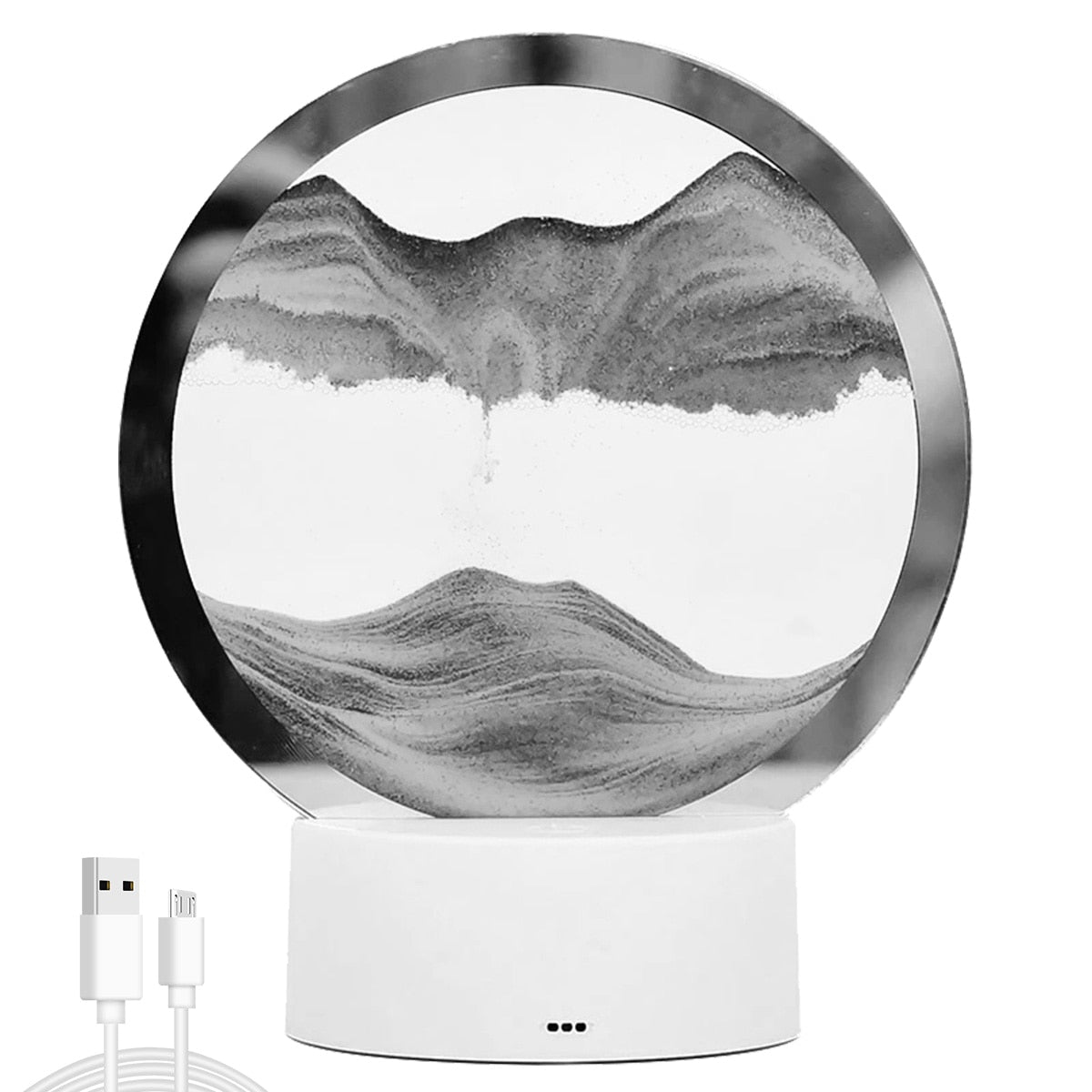AtmoScape™ Kolorowa lampa LED z klepsydrą Art Frame