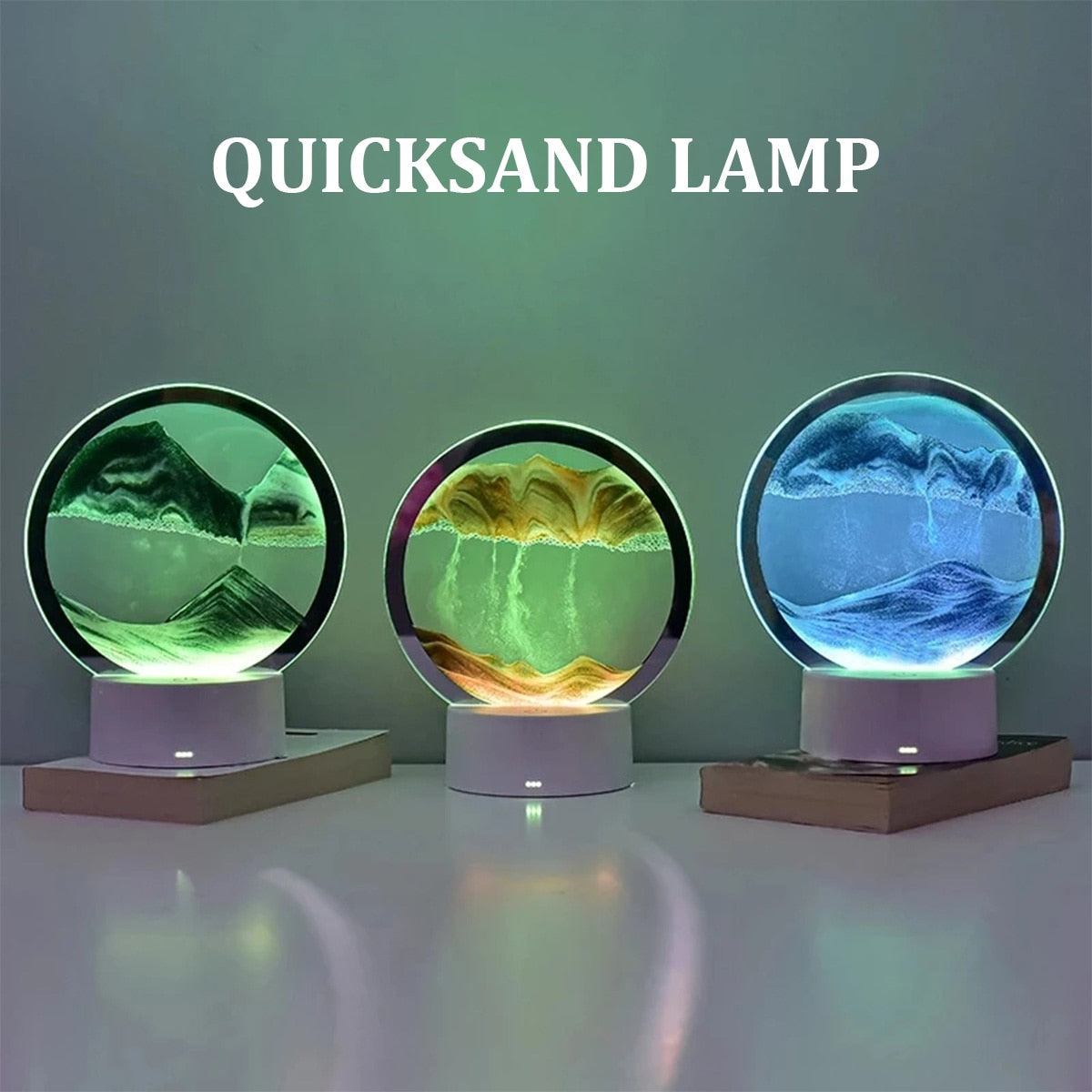 AtmoScape™ Kolorowa lampa LED z klepsydrą Art Frame