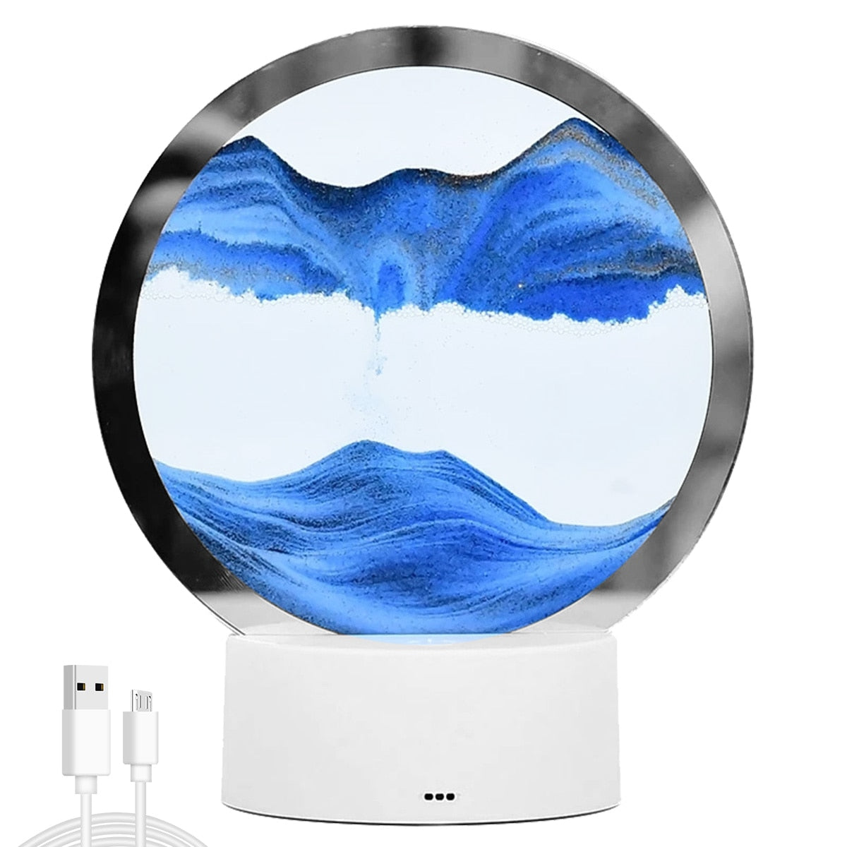AtmoScape™ Kolorowa lampa LED z klepsydrą Art Frame