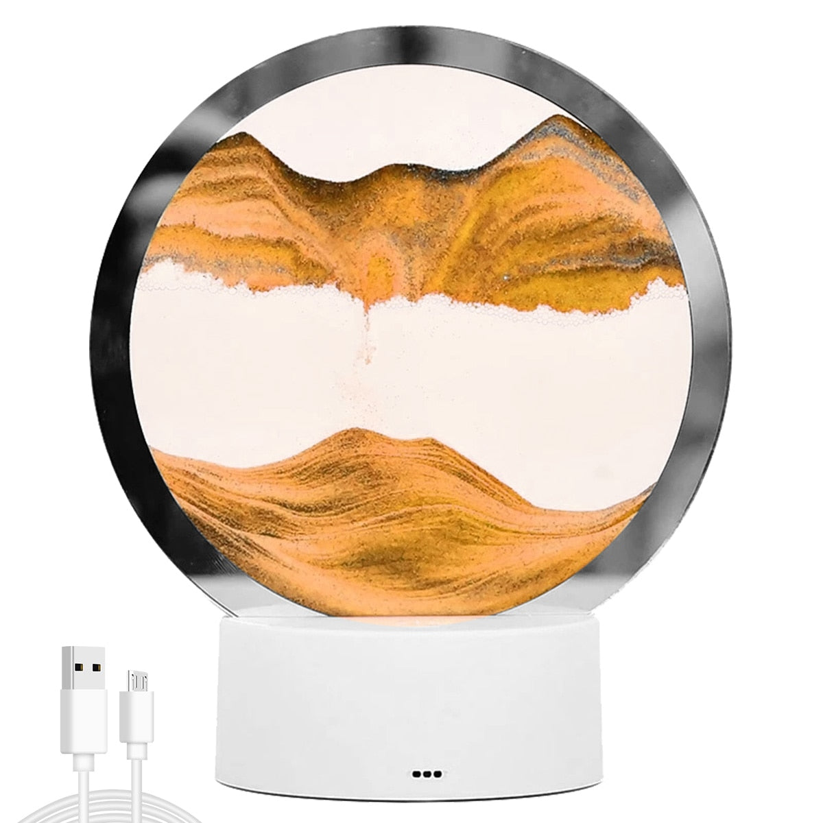 AtmoScape™ Kolorowa lampa LED z klepsydrą Art Frame