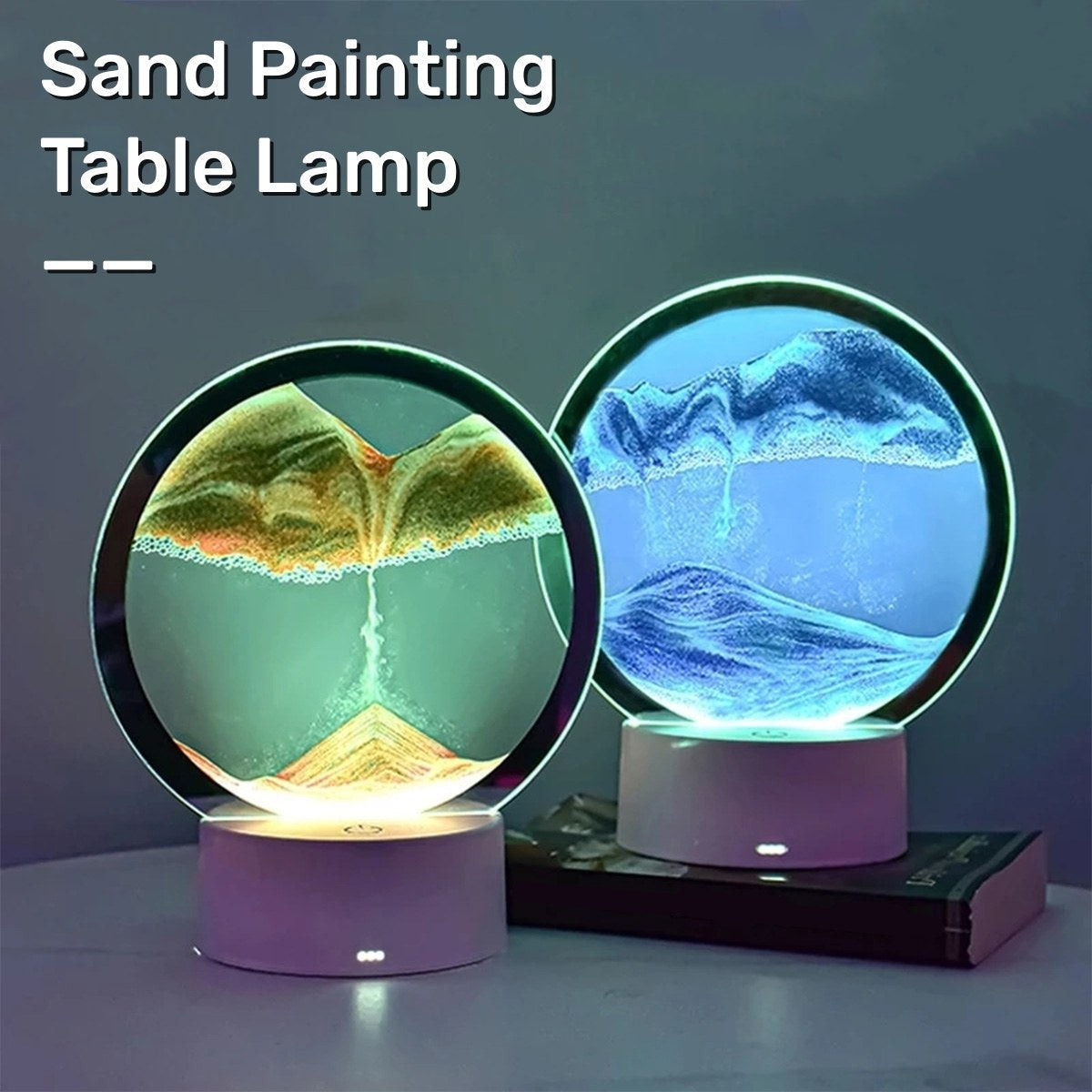 AtmoScape™ Kolorowa lampa LED z klepsydrą Art Frame