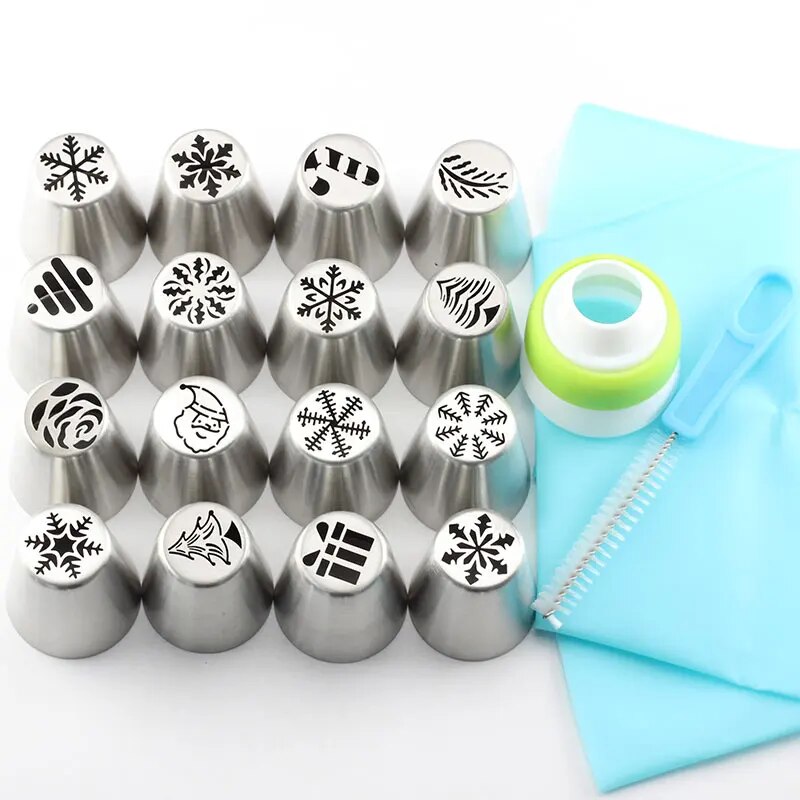 BakeSuppliez X™️ Zestaw do ozdabiania ciasteczek świątecznych