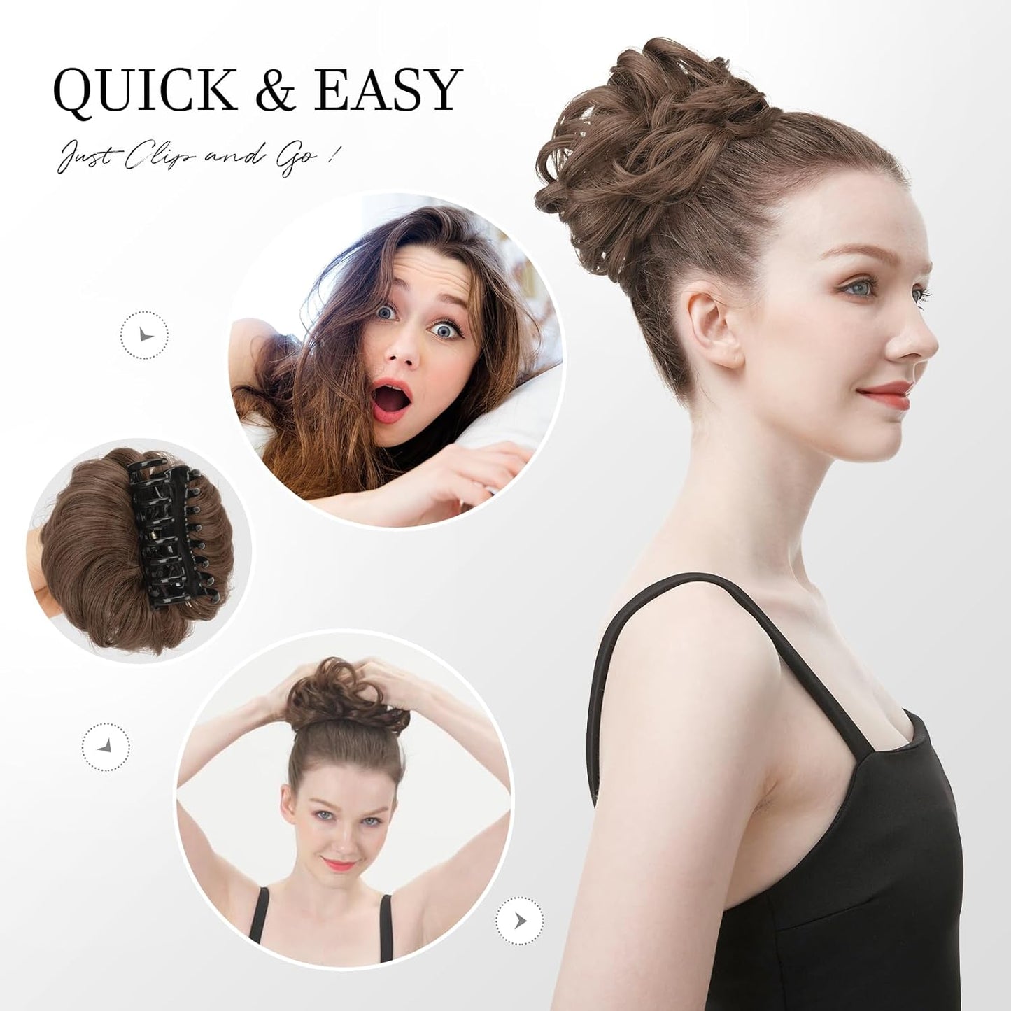BunClip™ Doczepiany kok - Spinka do włosów messy bun