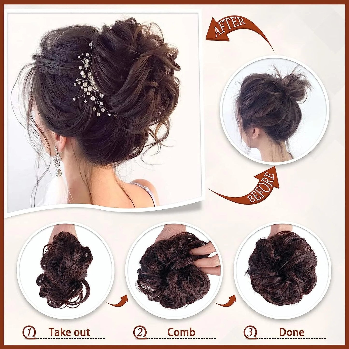 BunClip™ Doczepiany kok - Spinka do włosów messy bun