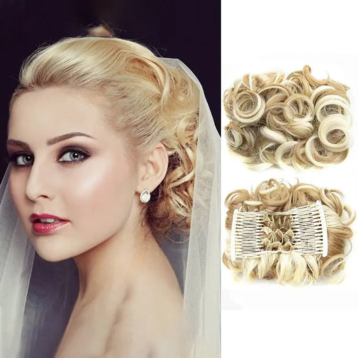 BunVibe™ – Gumka z doczepianym kokiem | Stylowy, messy bun w kilka sekund!