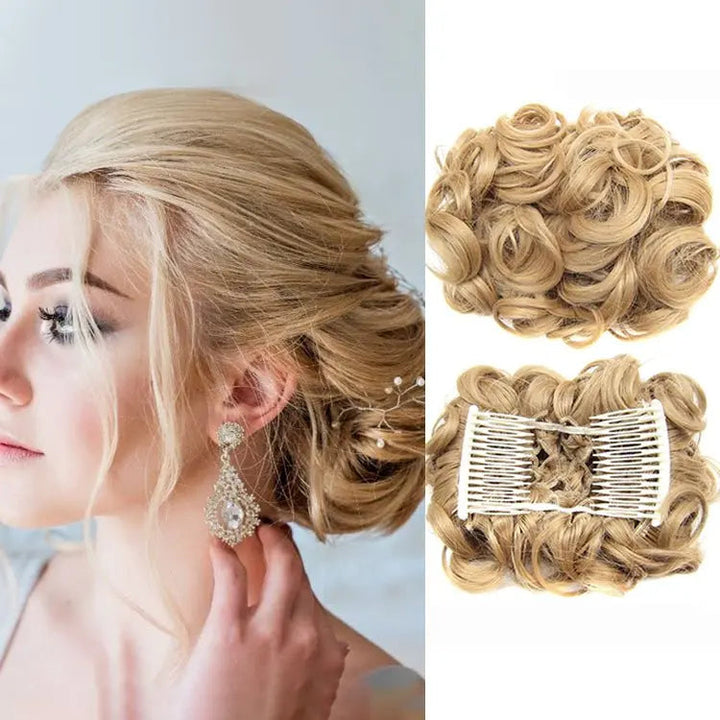 BunVibe™ – Gumka z doczepianym kokiem | Stylowy, messy bun w kilka sekund!