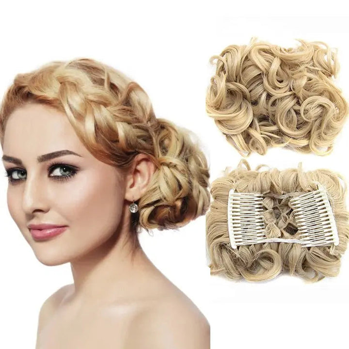 BunVibe™ – Gumka z doczepianym kokiem | Stylowy, messy bun w kilka sekund!