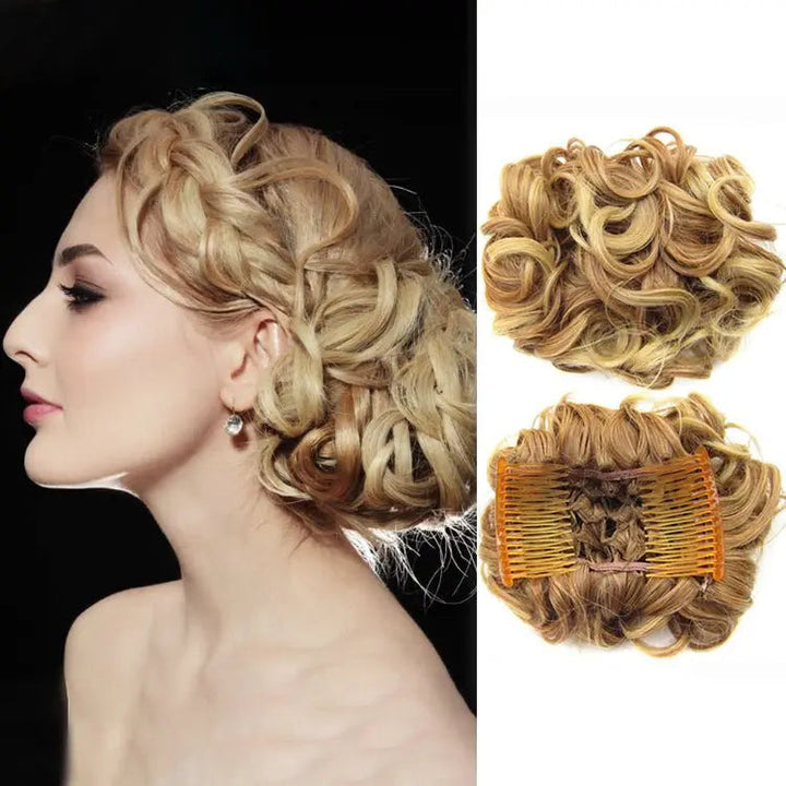 BunVibe™ – Gumka z doczepianym kokiem | Stylowy, messy bun w kilka sekund!