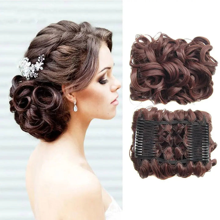 BunVibe™ – Gumka z doczepianym kokiem | Stylowy, messy bun w kilka sekund!