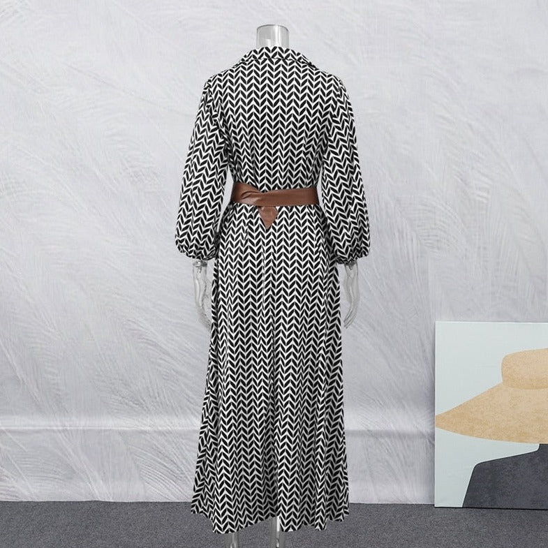 Carlotta™ Elegancka długa sukienka w stylu retro