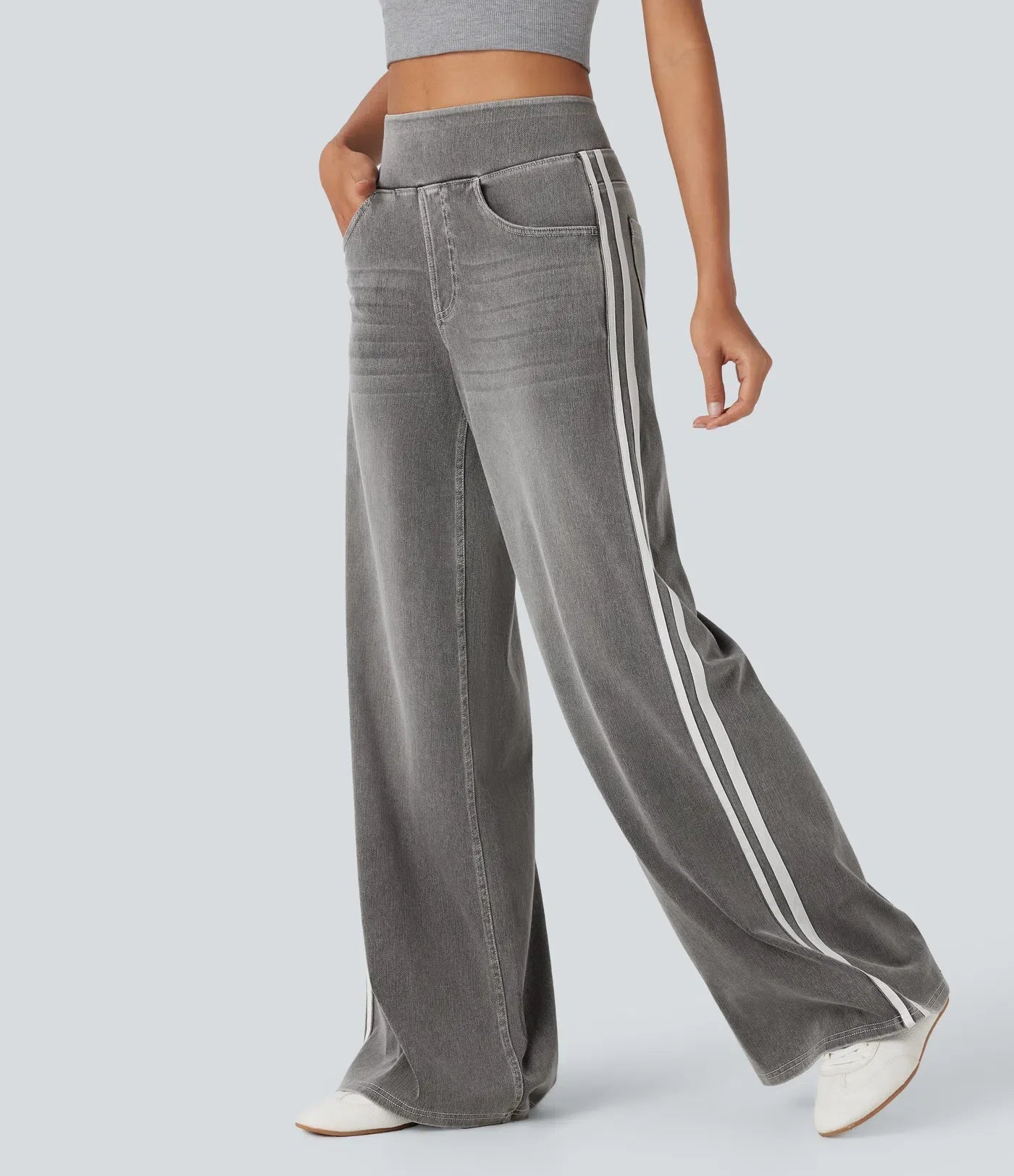 Carola Segalla™ Jeansy z wysokim stanem i elastyczną talią