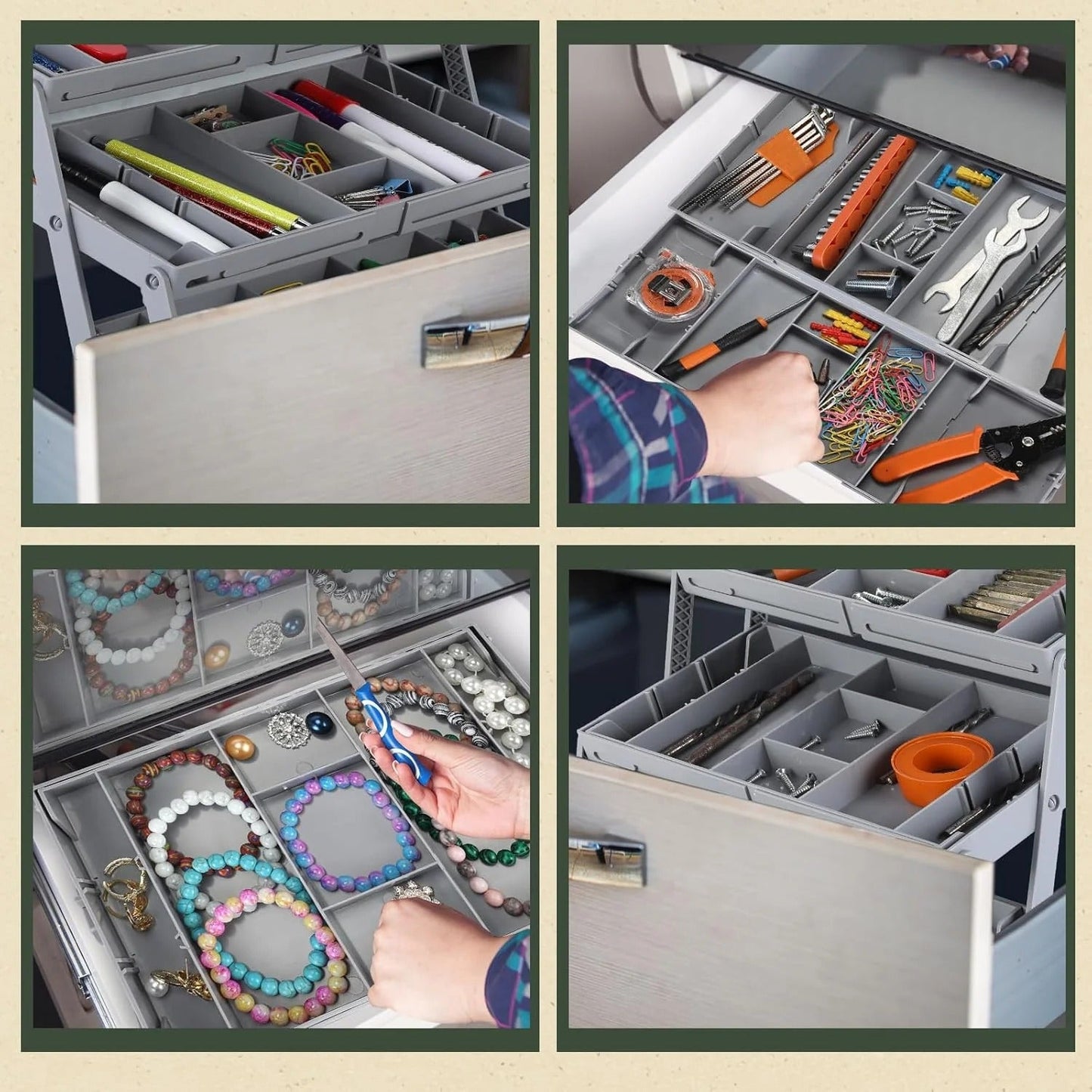 CasaSort™ Wielopoziomowy inteligentny organizer do szuflad