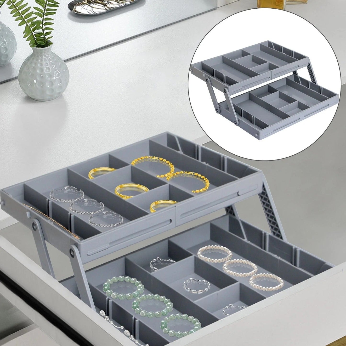 CasaSort™ Wielopoziomowy inteligentny organizer do szuflad