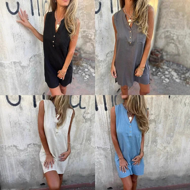 Cecilia Izzi™ Damska sukienka bez rękawów