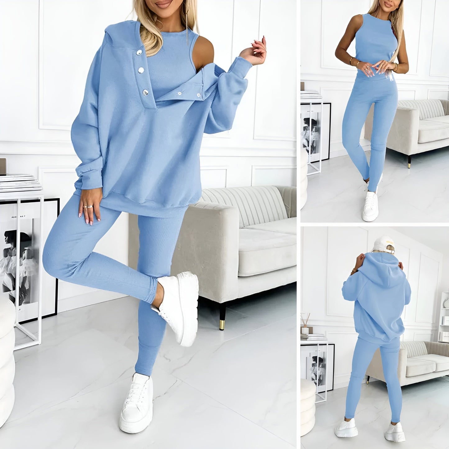 Chiara Donati™ Swobodny i wygodny zestaw 3 częściowy