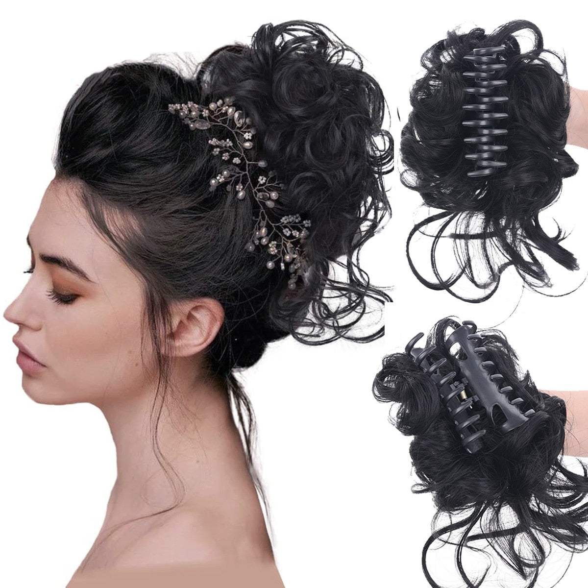 ChicChignon™ Wiązana treska z klipsem