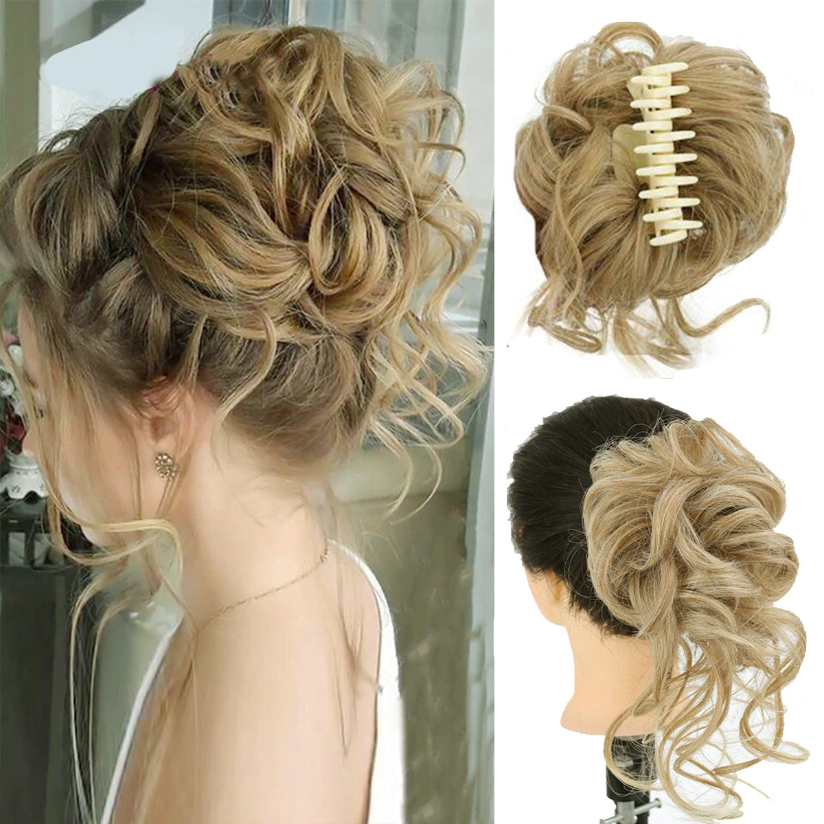 ChicChignon™ Wiązana treska z klipsem