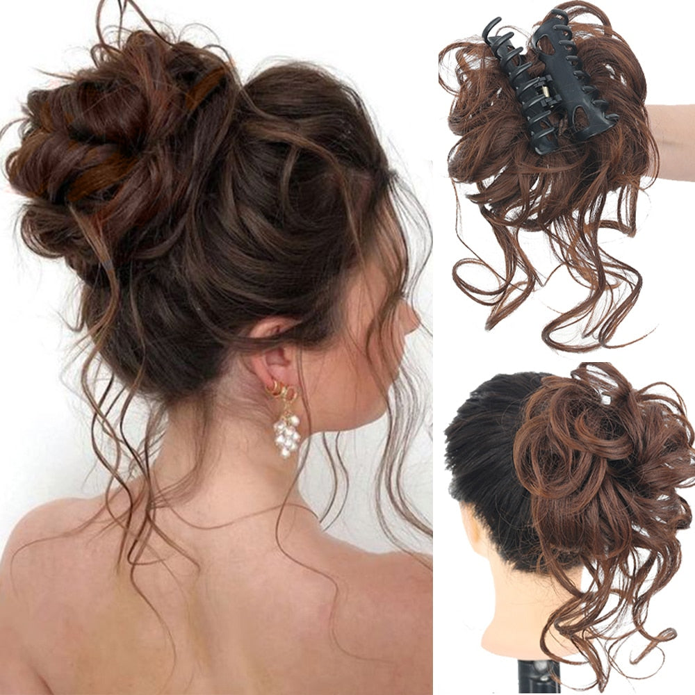 ChicChignon™ Wiązana treska z klipsem
