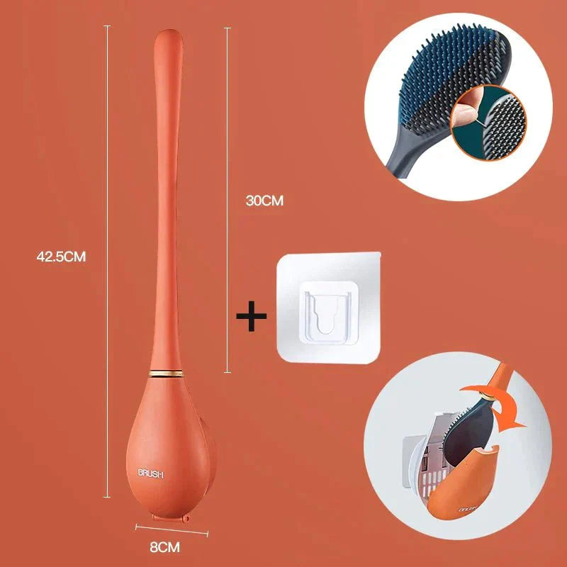 DeluxeClean™ Designerska silikonowa szczotka do toalety