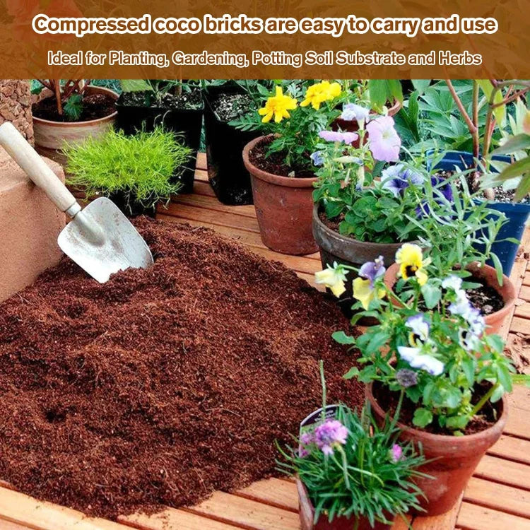 EcoBloom™ Wysokiej jakości organiczne cegły z włókna kokosowego dla roślin