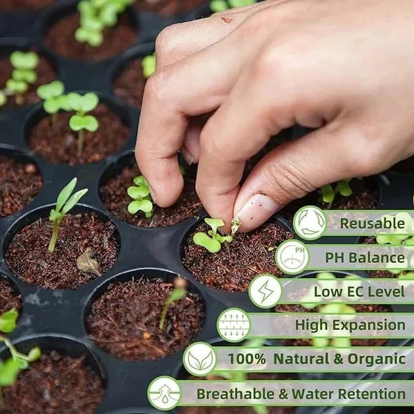 EcoBloom™ Wysokiej jakości organiczne cegły z włókna kokosowego dla roślin