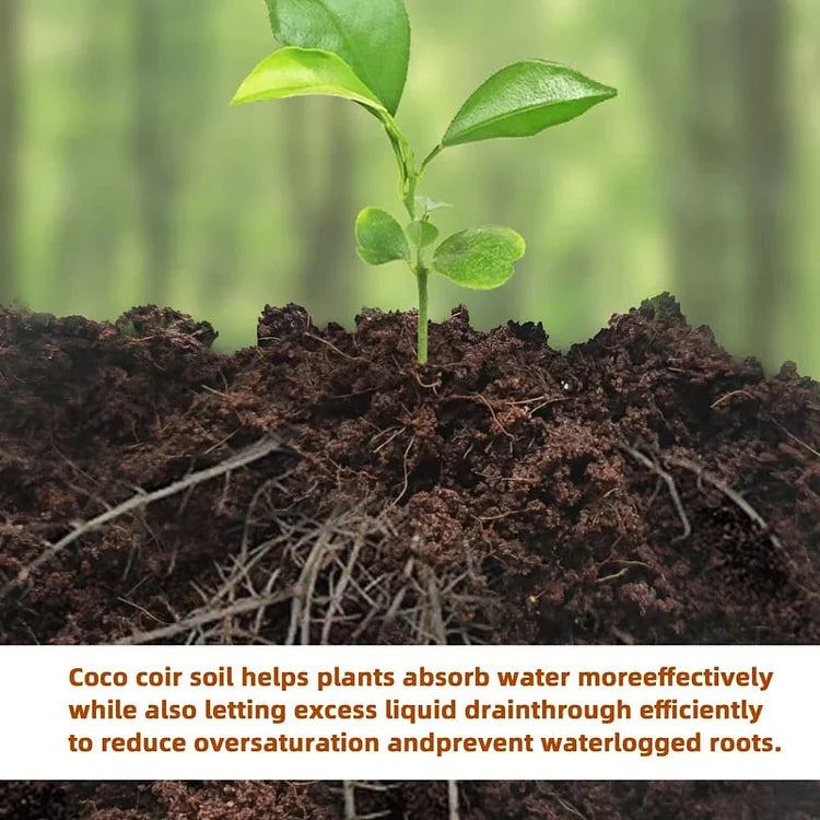 EcoBloom™ Wysokiej jakości organiczne cegły z włókna kokosowego dla roślin