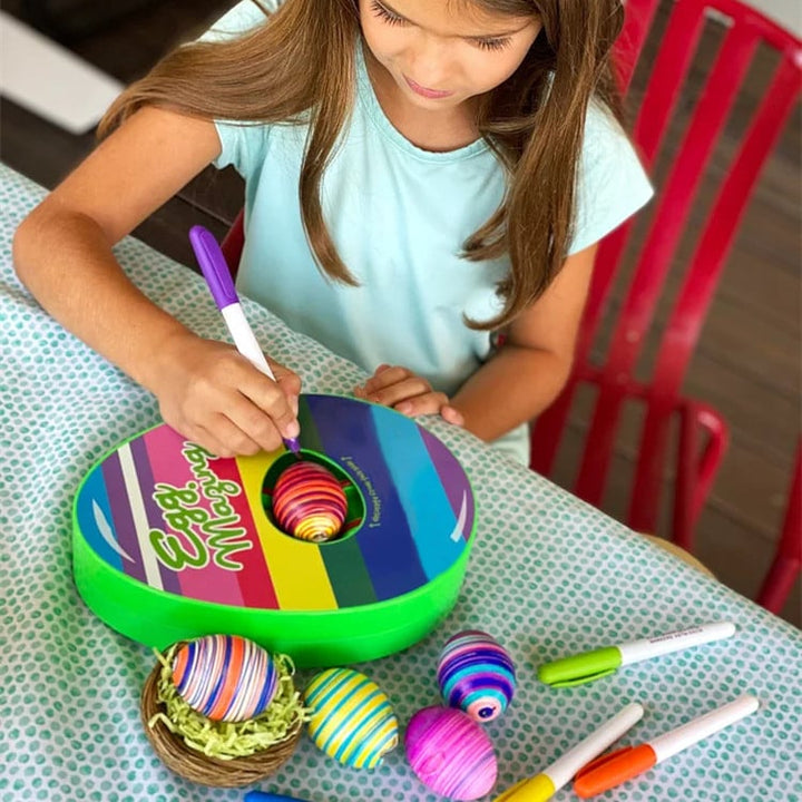 EggMazing Mini™ Zestaw z urządzeniem do zdobienia jajek DIY i markerami