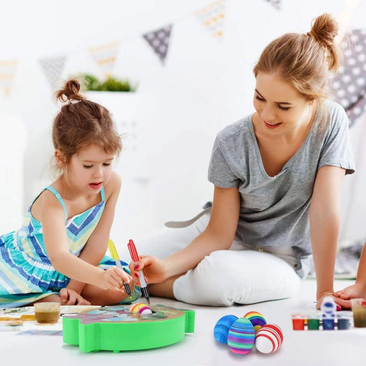EggMazing Mini™ Zestaw z urządzeniem do zdobienia jajek DIY i markerami