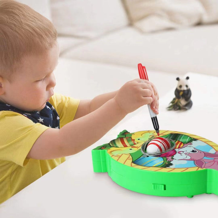EggMazing Mini™ Zestaw z urządzeniem do zdobienia jajek DIY i markerami