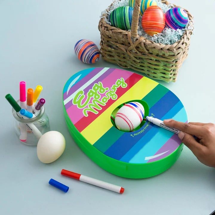 EggMazing Mini™ Zestaw z urządzeniem do zdobienia jajek DIY i markerami