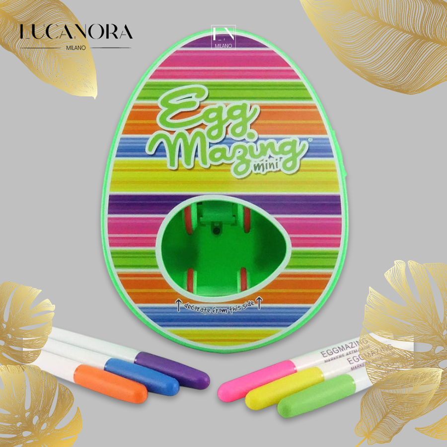 EggMazing Mini™ Zestaw z urządzeniem do zdobienia jajek DIY i markerami