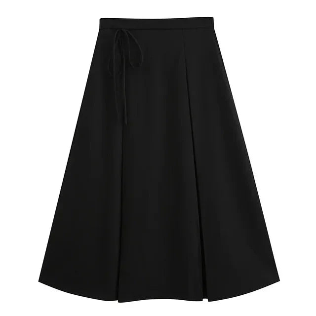 Ella Garzone™ Elastyczna długa spódnica z wysokim stanem