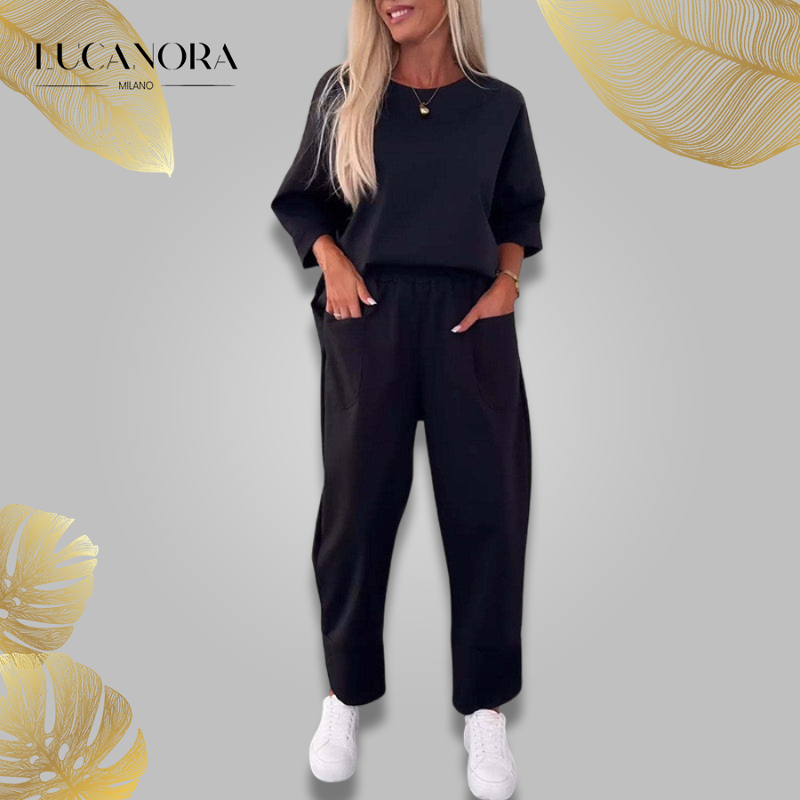 Emmie Moreau™ Zestaw dresowy bluza i spodnie z kieszeniami