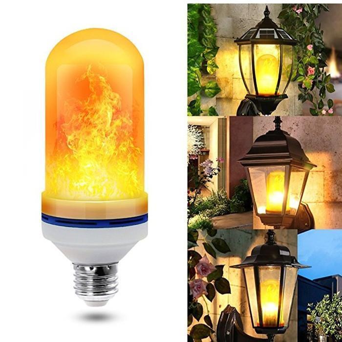 FlameLuxe™ Lampa LED z efektem ognia