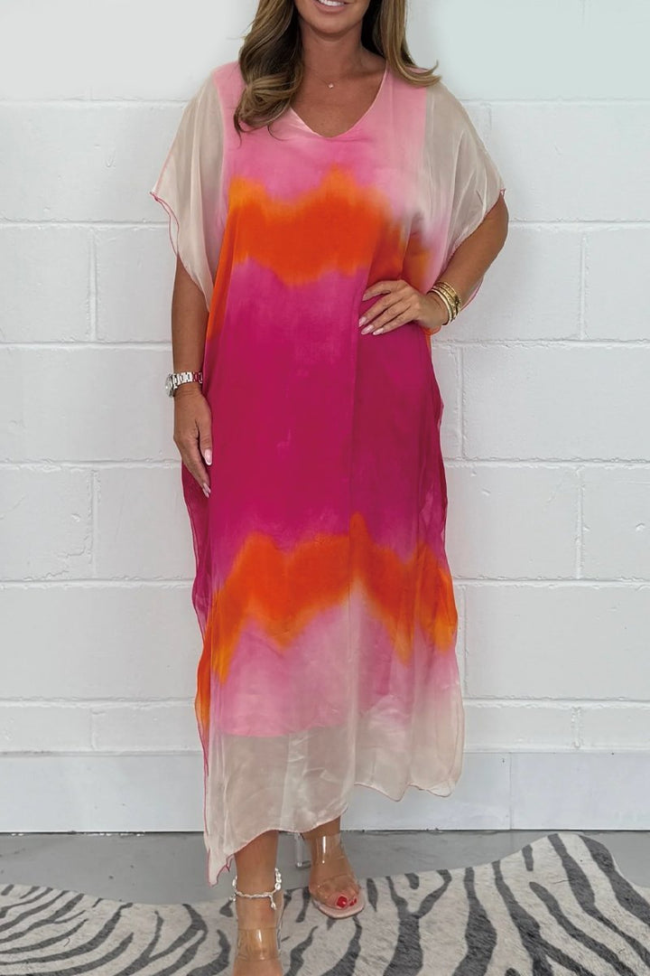 Foca Morganti™ Sukienka Maxi z efektem dip dye