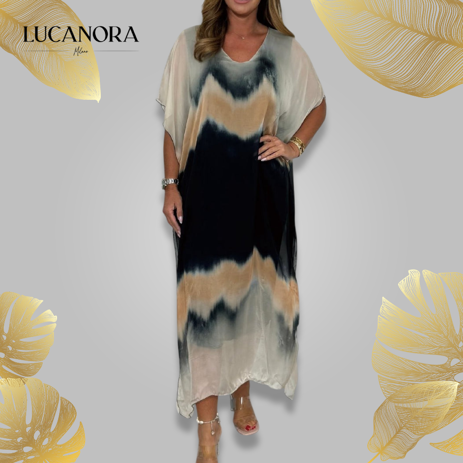 Foca Morganti™ Sukienka Maxi z efektem dip dye