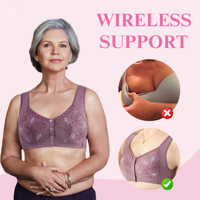 Glamorette Bra™ Biustonosz z guzikami z przodu