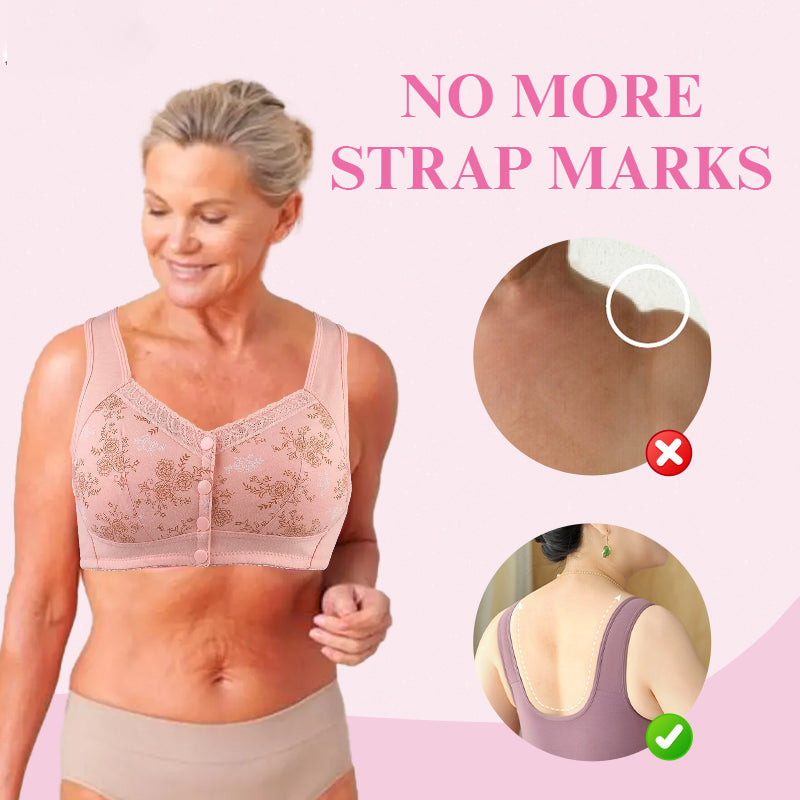 Glamorette Bra™ Biustonosz z guzikami z przodu