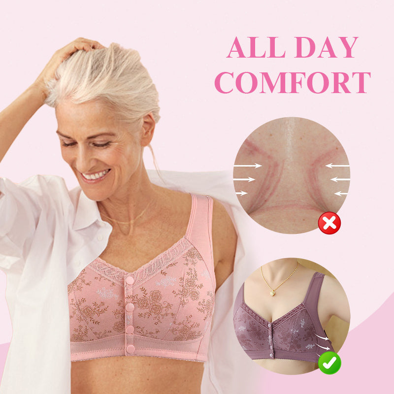 Glamorette Bra™ Biustonosz z guzikami z przodu