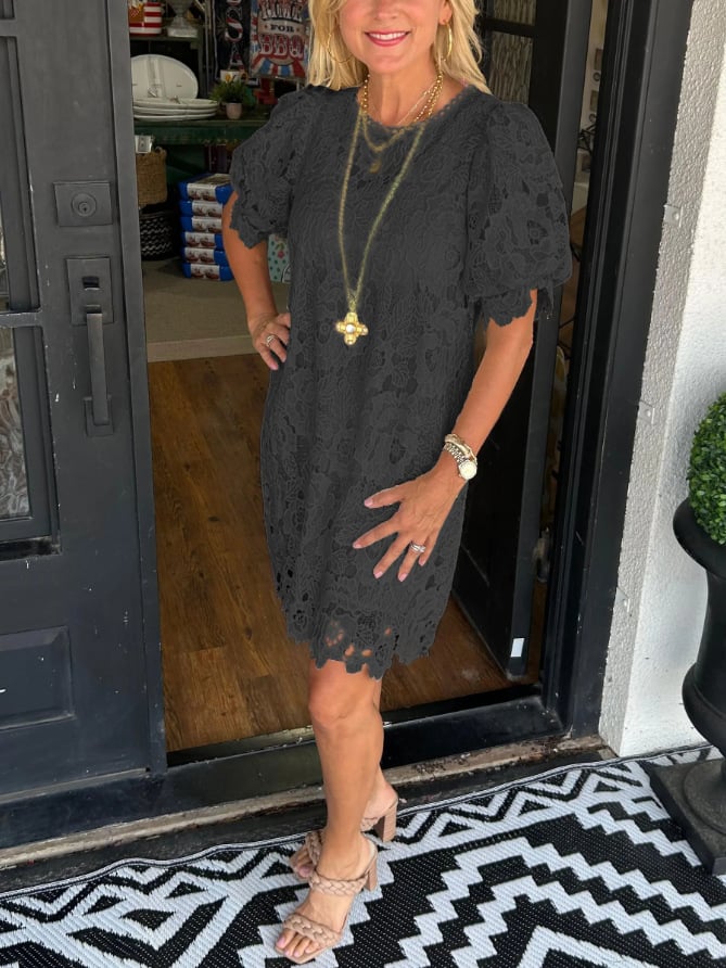 Ida Cena™ Elegancka koronkowa sukienka damska