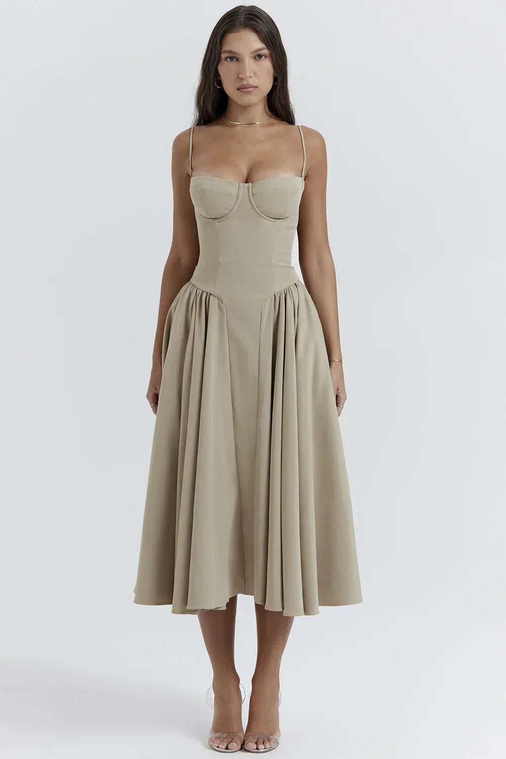 Liane Vincent™️ Gorsetowa sukienka midi