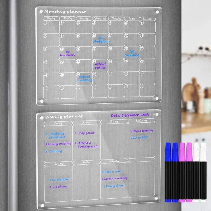MagPlan™ Magnetyczny kalendarz akrylowy
