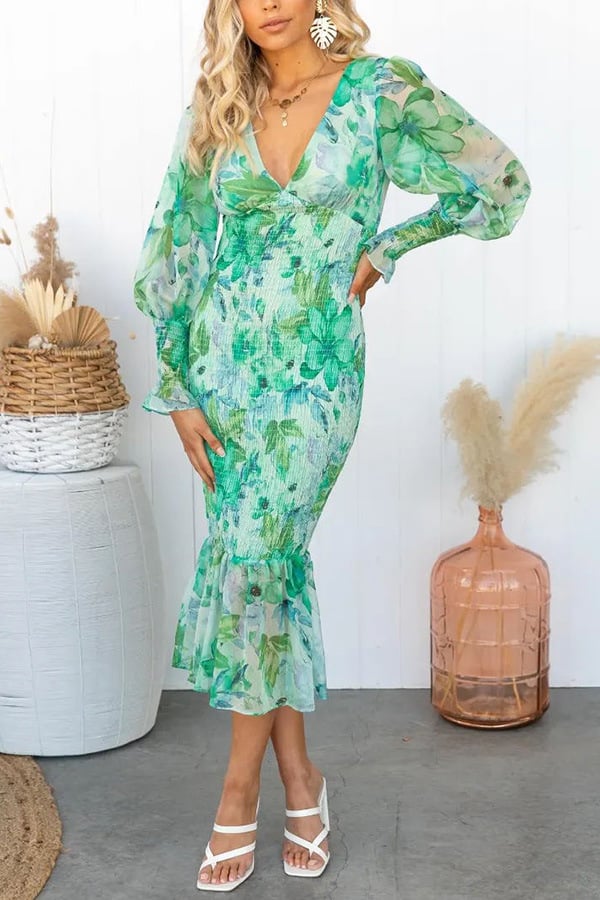 Marita Tardio™ Elegancka sukienka w kwiaty