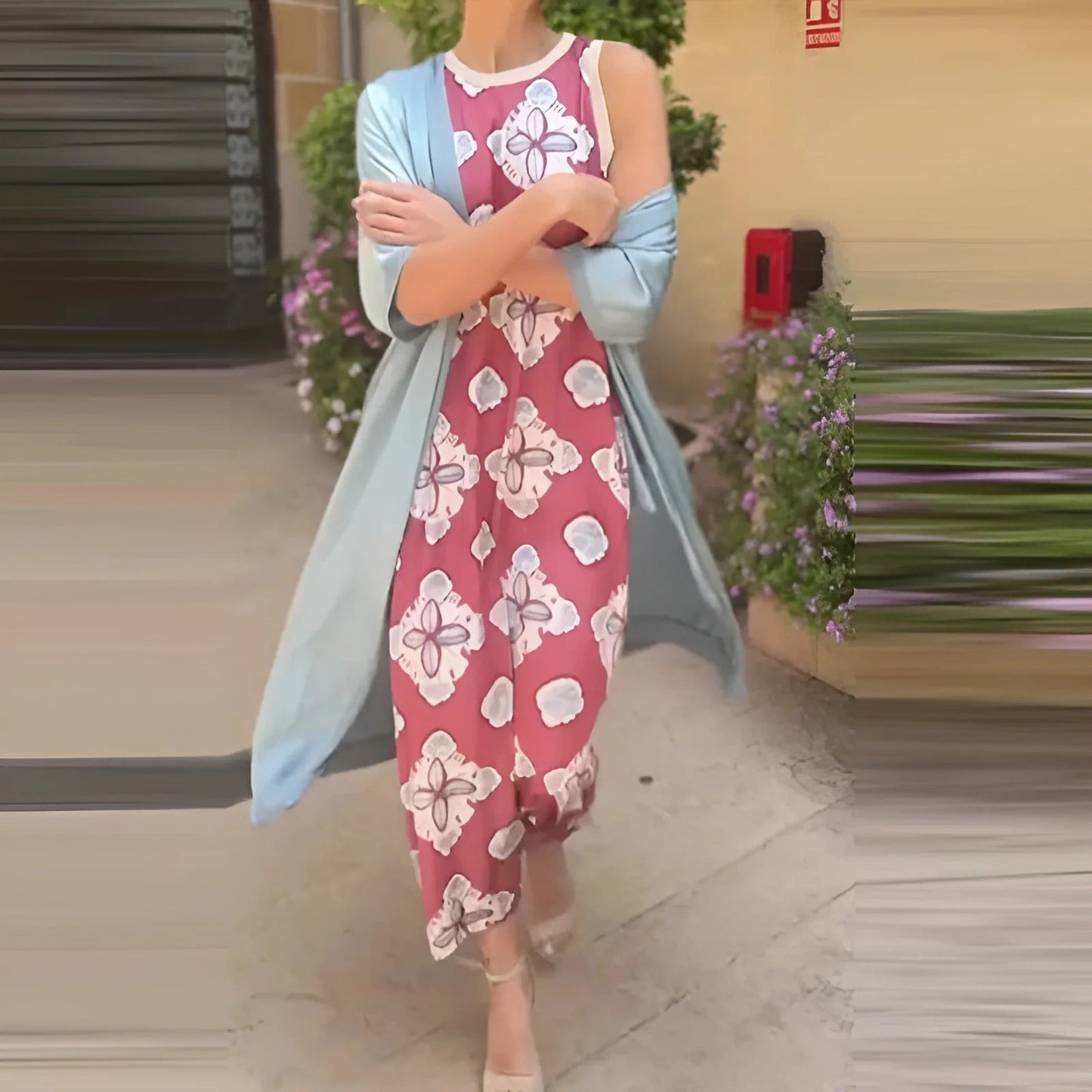 Maruta Fabrizi™ Damska sukienka maxi bez rękawów z dekoltem halter