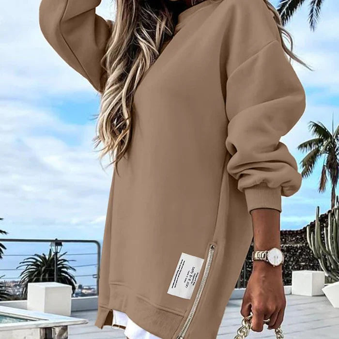 Marzia Vecera™ Damska wygodna bluza z długim rękawem