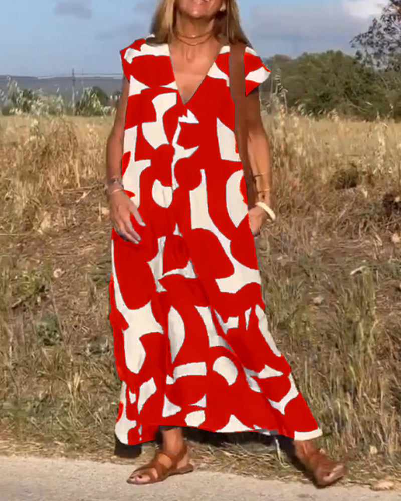 Maura Milano™️ Minimalistyczna sukienka z dekoltem V